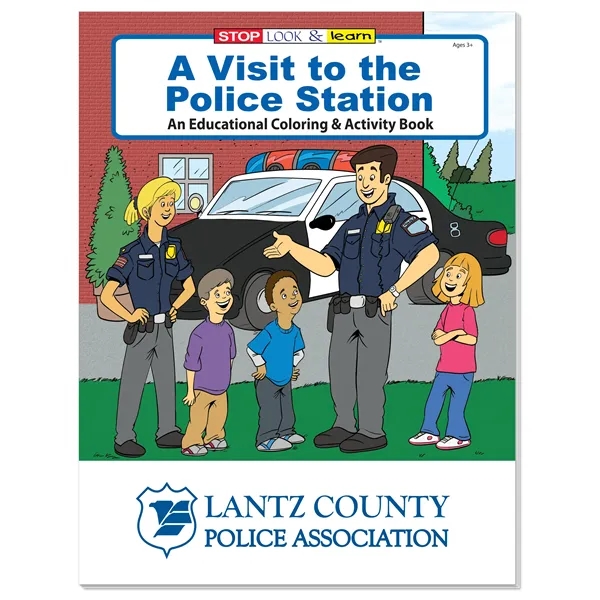 Coloring Book: A Visit to the Police Station... from ASI 40480 Koozie Group / Norwood