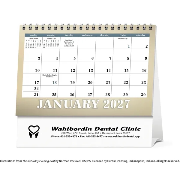 The Saturday Evening Post Large Desk... from ASI 40480 Koozie Group / Norwood Triumph Calendar