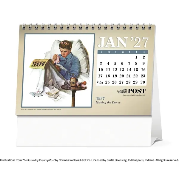 The Saturday Evening Post Large Desk... from ASI 40480 Koozie Group / Norwood Triumph Calendar