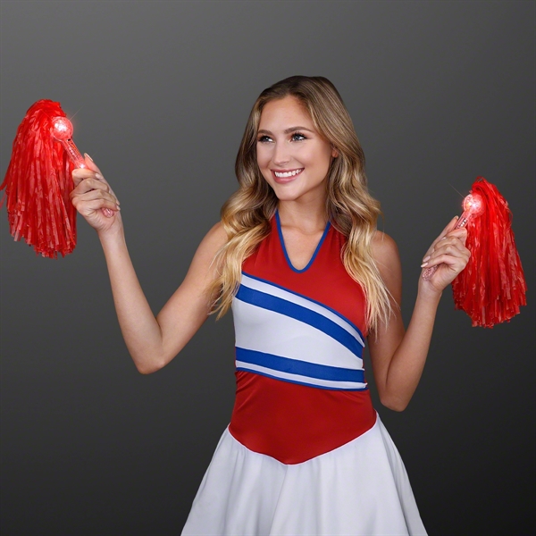 Pom Poms Light Up Team Spirit Wands; Imprint and Blank Pricing... from ASI 34194 ALightPromos