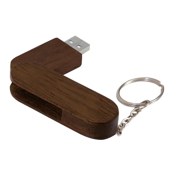 1 GB Bamboo Bullet Keyring USB 2.0 Flash Drive... from ASI 40480 Koozie Group