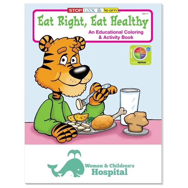 Coloring Book: Eat Right, Eat Healthy... from ASI 40480 Koozie Group