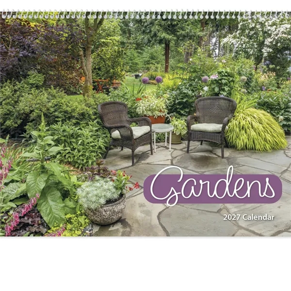 11 x 19 2024 Gardens calendar n 70# glossy paper with... from ASI 40480 Koozie Group / Norwood Triumph Calendar