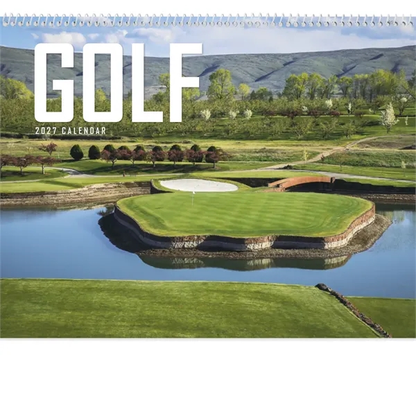 11 x 19 2024 Golf wall calendar printed on 70# paper... from ASI 40480 Koozie Group / Norwood Triumph Calendar