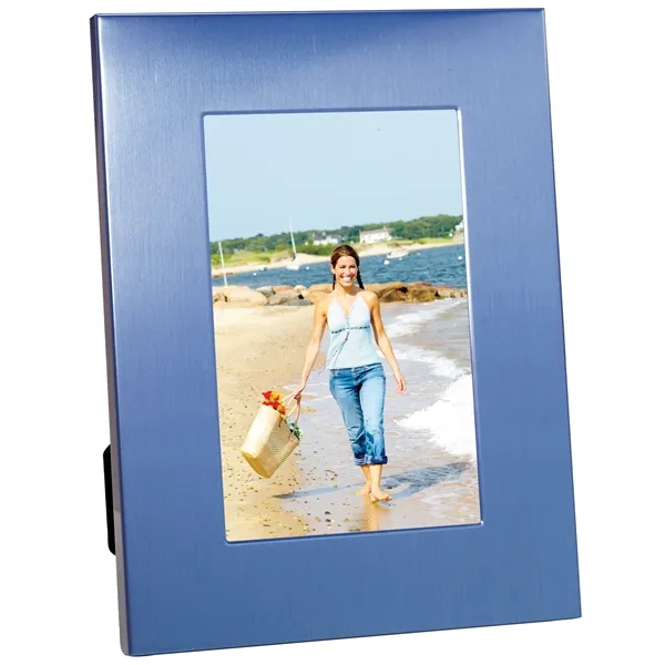 4" x 6" Colorful Brushed Aluminum Frame... from ASI 40480 Koozie Group / Norwood