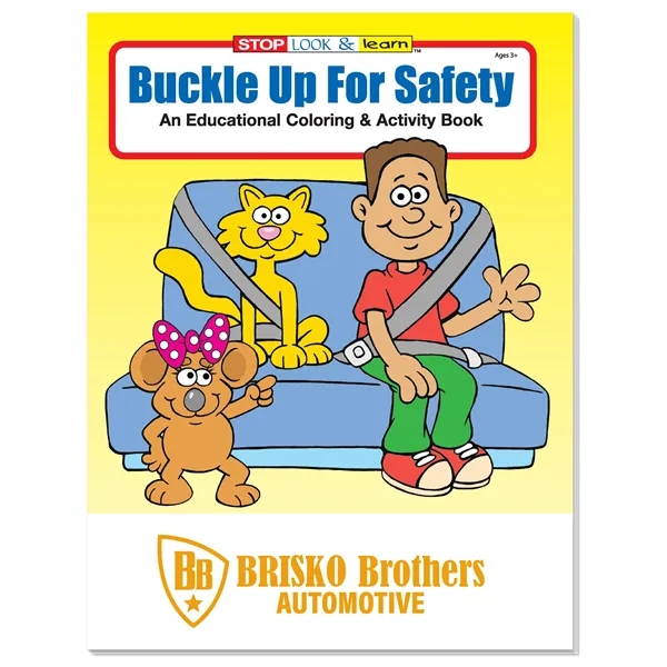 Coloring Book: Buckle Up for Safety... from ASI 40480 Koozie Group / Norwood