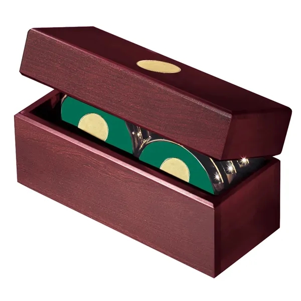 Six Coasters with Solid Cherry Chest... from ASI 40480 Koozie Group