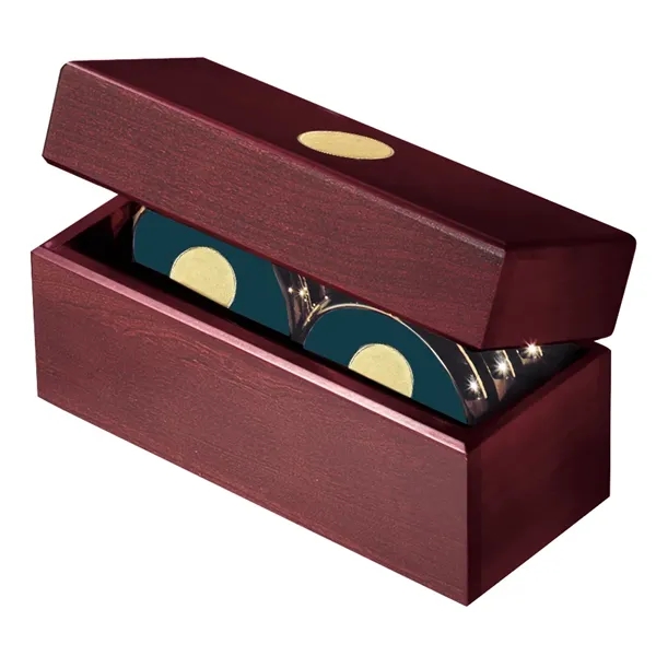 Six Coasters with Solid Cherry Chest... from ASI 40480 Koozie Group