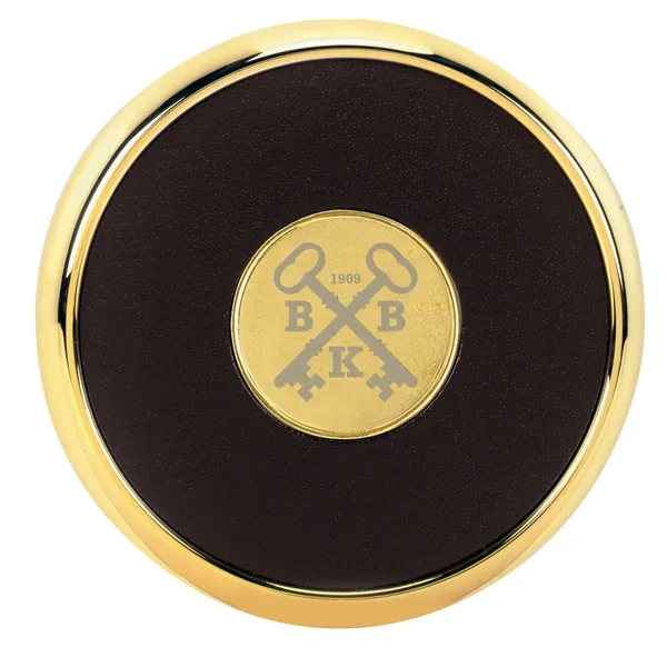 Round Brass Coaster... from ASI 40480 Koozie Group / Norwood