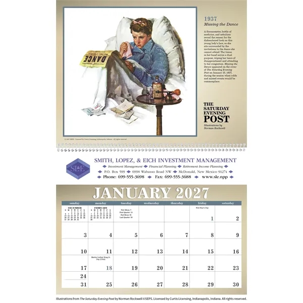 The Saturday Evening Post... from ASI 40480 Koozie Group / Norwood Triumph Calendar