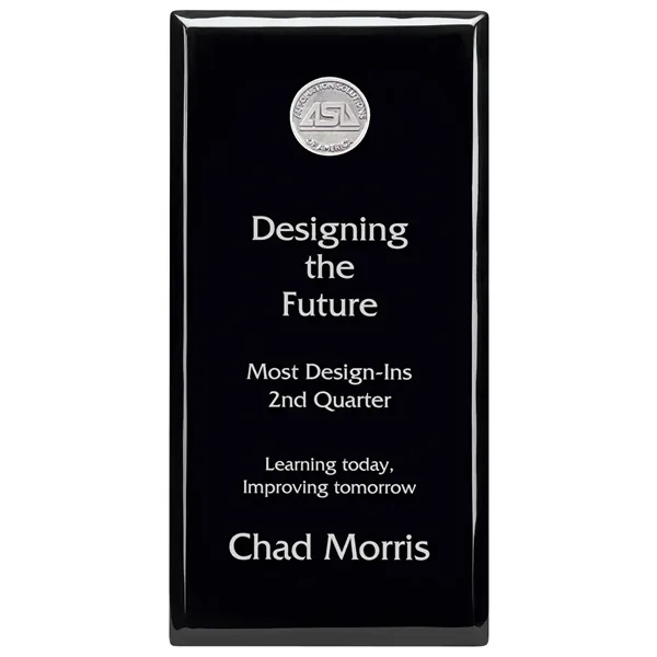 Black Plaque - 6" x 12"... from ASI 40480 Koozie Group / Norwood