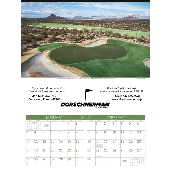 Executive Golf... from ASI 40480 Koozie Group / Norwood Triumph Calendar