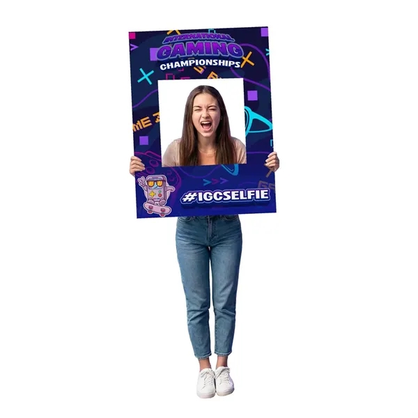 18" x 24" selfie frame made of 4mm corrugated plastic.... from ASI 87188 Showdown Displays