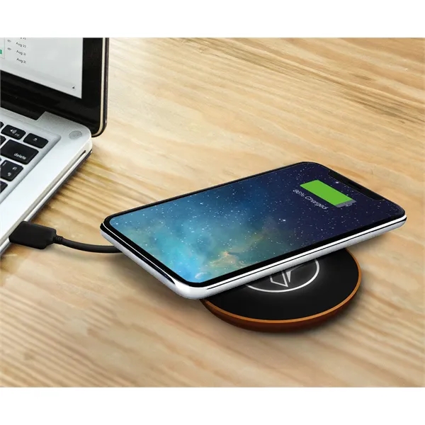 SCX Design™ Maple Wood 10W Wireless Charger... from ASI 40480 Koozie Group