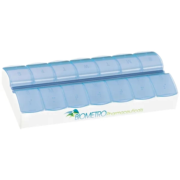 AM/PM Jumbo Easy Scoop Pill Box... from ASI 40480 Koozie Group / Norwood