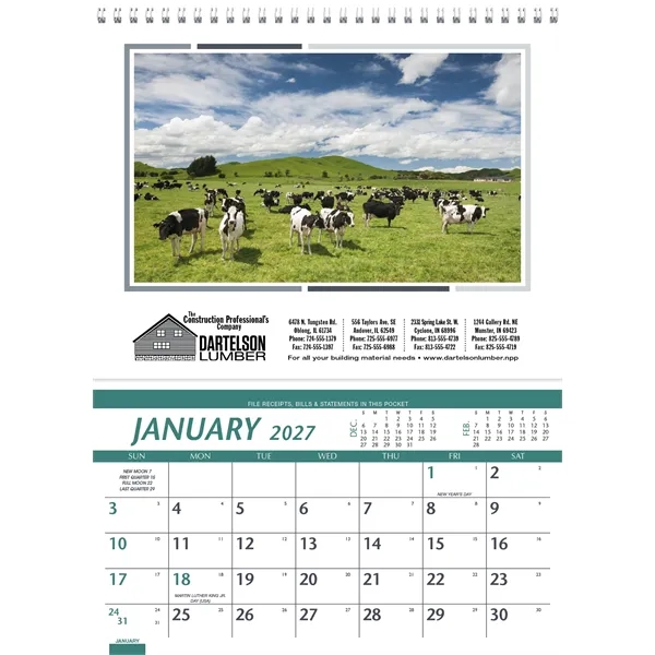Farm Pocket... from ASI 40480 Koozie Group / Norwood Triumph Calendar