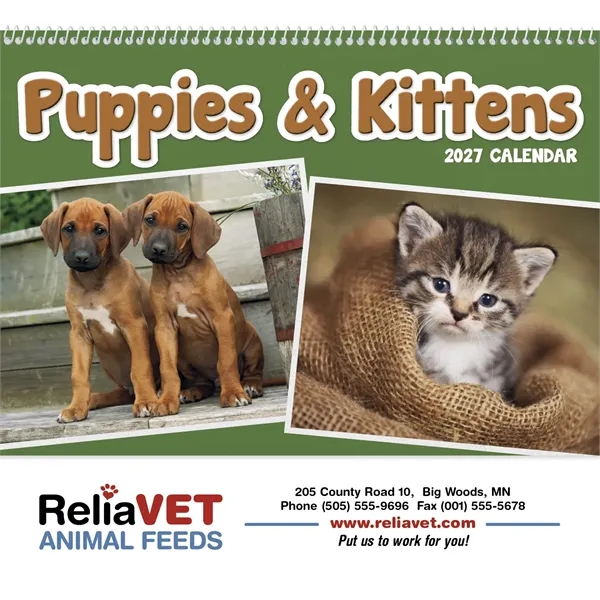 Puppies & Kittens Pocket... from ASI 40480 Koozie Group / Norwood Triumph Calendar