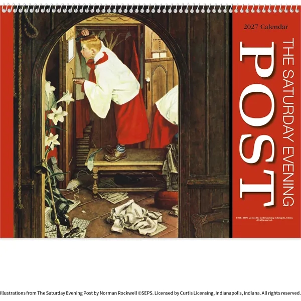 Saturday Evening Post Appointment Calendar - Spiral... from ASI 40480 Koozie Group / HotLine®
