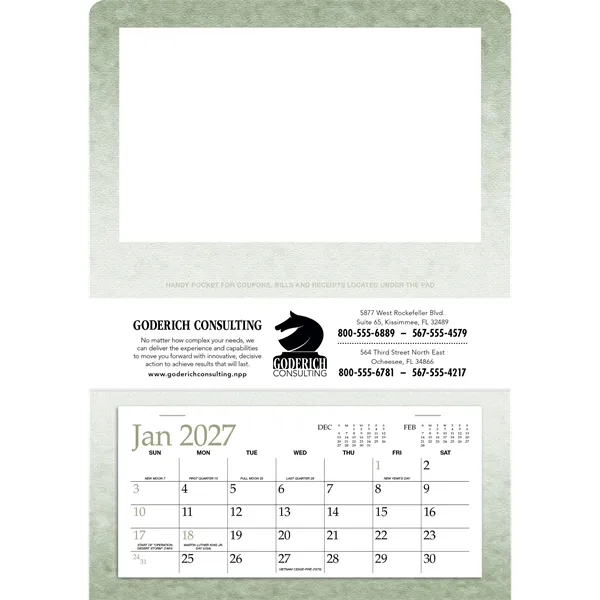 Single Pocket... from ASI 40480 Koozie Group / Norwood Triumph Calendar