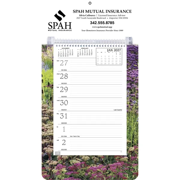 Full-Color Weekly Memo... from ASI 40480 Koozie Group / Norwood Triumph Calendar