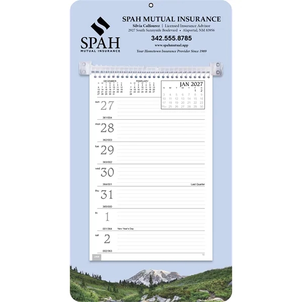 Full-Color Weekly Memo... from ASI 40480 Koozie Group / Norwood Triumph Calendar