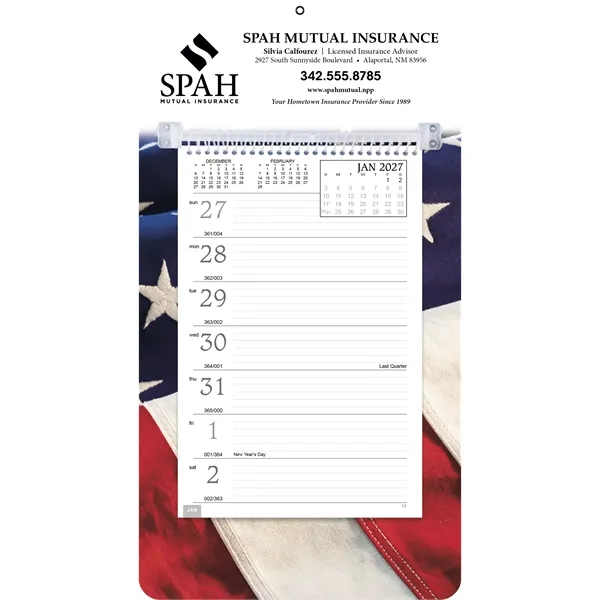 Full-Color Weekly Memo... from ASI 40480 Koozie Group / Norwood Triumph Calendar