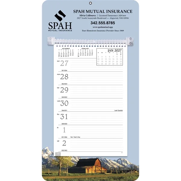 Full-Color Weekly Memo... from ASI 40480 Koozie Group / Norwood Triumph Calendar