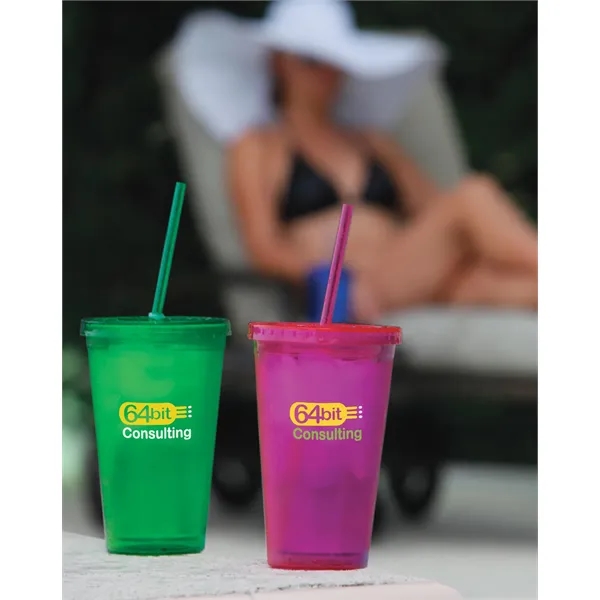 Double Wall Acrylic Tumbler - 18 oz.... from ASI 40480 Koozie Group / Norwood