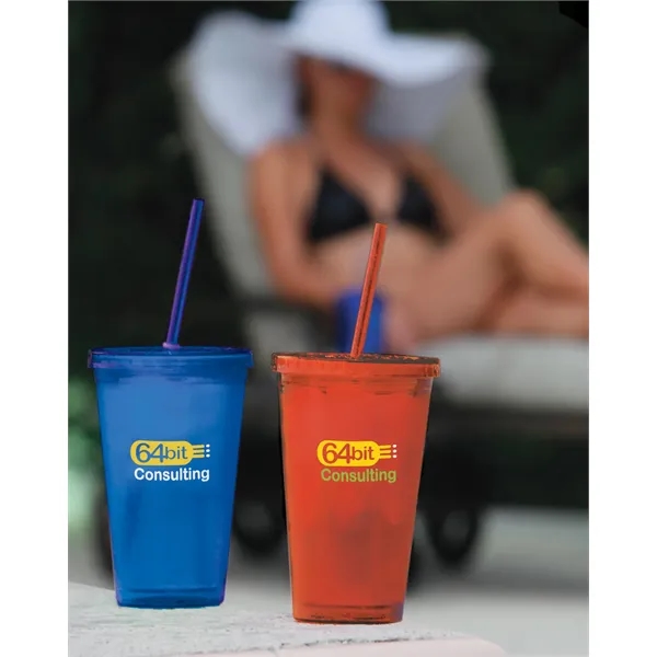 Double Wall Acrylic Tumbler - 18 oz.... from ASI 40480 Koozie Group / Norwood