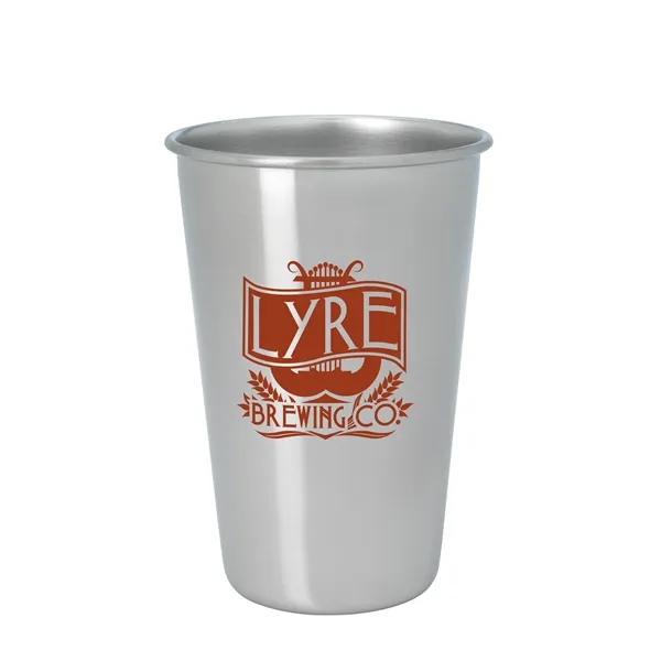 Stainless Pint Glass - 16 oz.... from ASI 40480 Koozie Group / Norwood