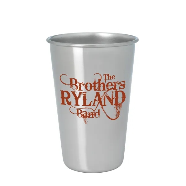 Stainless Pint Glass - 16 oz.... from ASI 40480 Koozie Group / Norwood