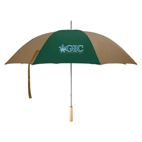 Golf umbrella with metal shaft and wood handle.... from ASI 61125 Hit Promotional Products / Hit®