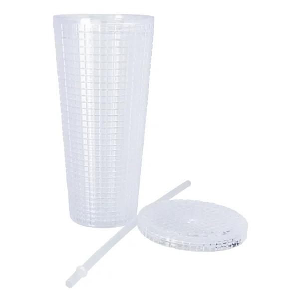 Square-Pattern Double-Wall Tumbler - 23 oz.... from ASI 40480 Koozie Group