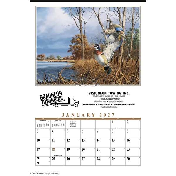 Maass Wildfowl® Executive Calendar... from ASI 40480 Koozie Group / HotLine®