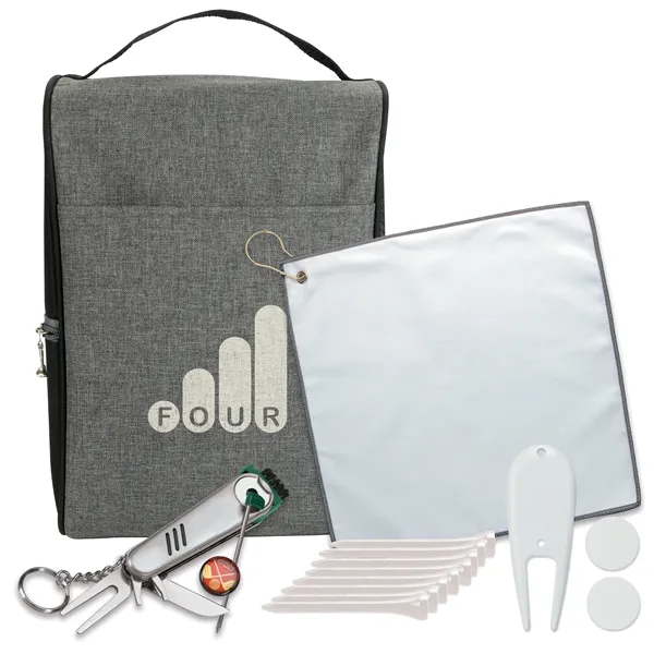Heathered Shoe Bag Golf Kit... from ASI 40480 Koozie Group