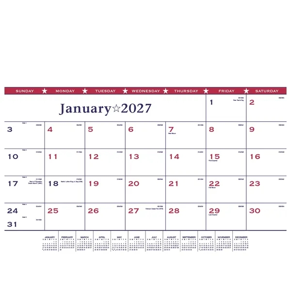 Patriotic Desk Pad... from ASI 40480 Koozie Group / Norwood Triumph Calendar