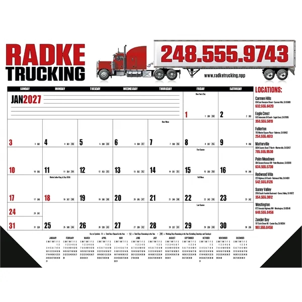 Multi-Color Desk Pad... from ASI 40480 Koozie Group / Norwood Triumph Calendar