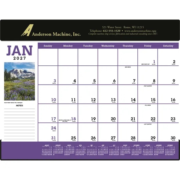 Scenic Desk Pad... from ASI 40480 Koozie Group / Norwood Triumph Calendar