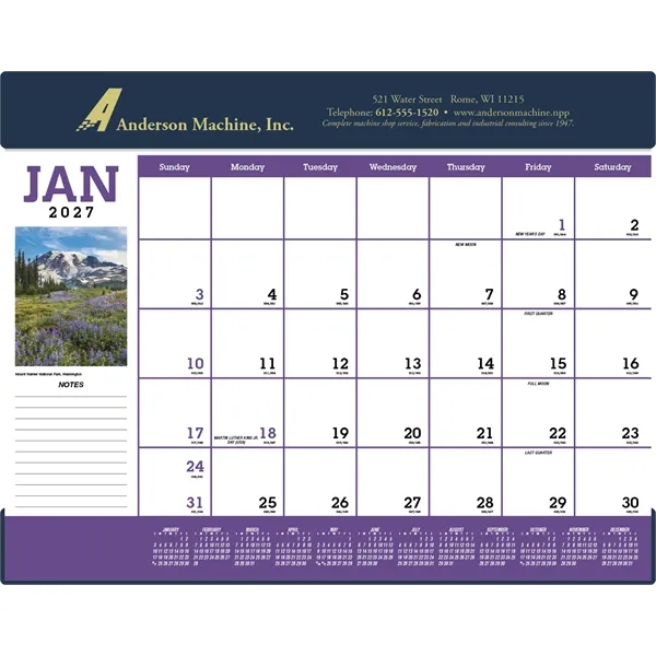 Scenic Desk Pad... from ASI 40480 Koozie Group / Norwood Triumph Calendar