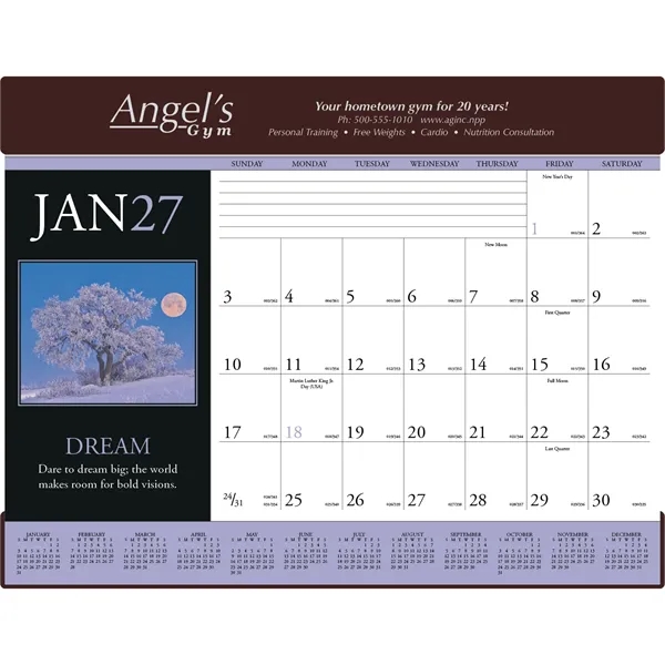 Motivations Desk Pad... from ASI 40480 Koozie Group / Norwood Triumph Calendar