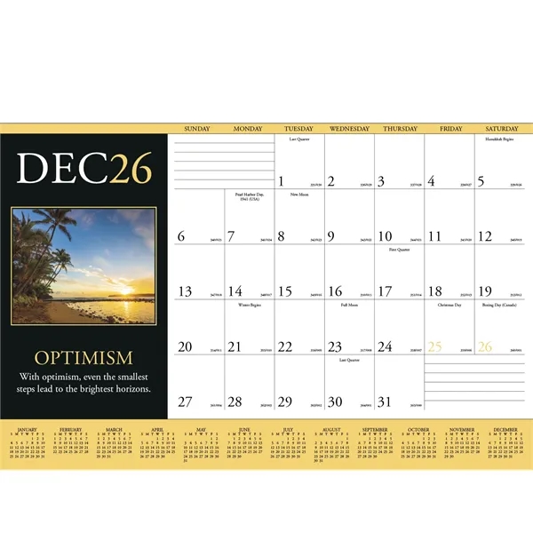 Motivations Desk Pad... from ASI 40480 Koozie Group / Norwood Triumph Calendar