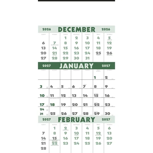 3-Month Planner (12 Sheet)... from ASI 40480 Koozie Group / Norwood Triumph Calendar