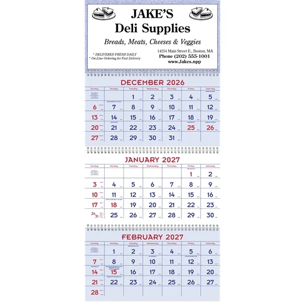 Red & Blue Commercial Planner... from ASI 40480 Koozie Group / Norwood Triumph Calendar