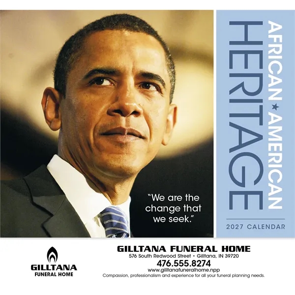 African-American Heritage Barack Obama... from ASI 40480 Koozie Group / Norwood Triumph Calendar