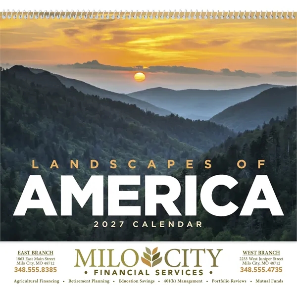 Landscapes of America - Spiral... from ASI 40480 Koozie Group / Norwood Triumph Calendar