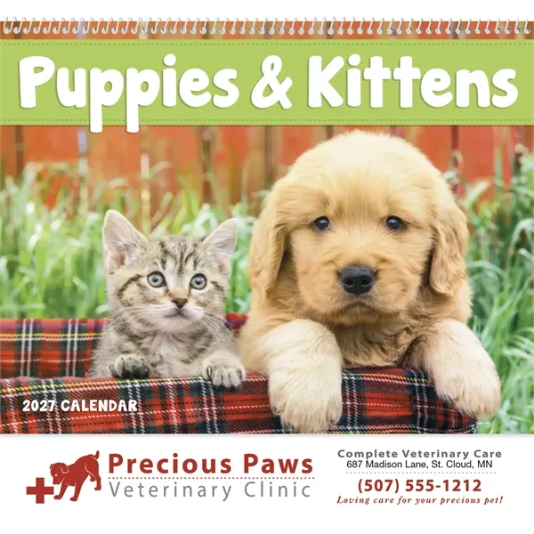 Puppies & Kittens - Spiral... from ASI 40480 Koozie Group / Norwood Triumph Calendar