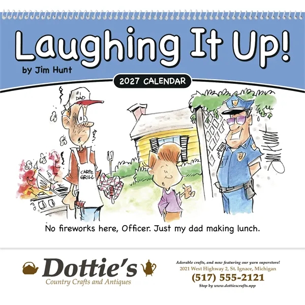 Laughing It Up! - Spiral... from ASI 40480 Koozie Group / Norwood Triumph Calendar