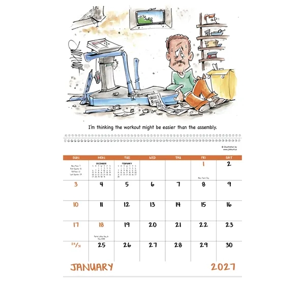 Laughing It Up! - Spiral... from ASI 40480 Koozie Group / Norwood Triumph Calendar