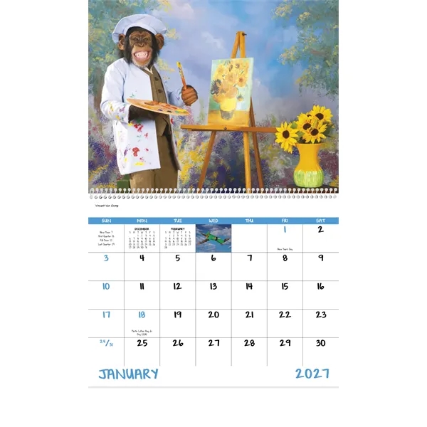 Monkey Mischief - Spiral... from ASI 40480 Koozie Group / Norwood Triumph Calendar