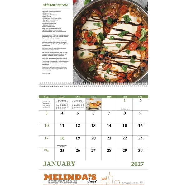 Delicious Dining - Spiral... from ASI 40480 Koozie Group / Norwood Triumph Calendar